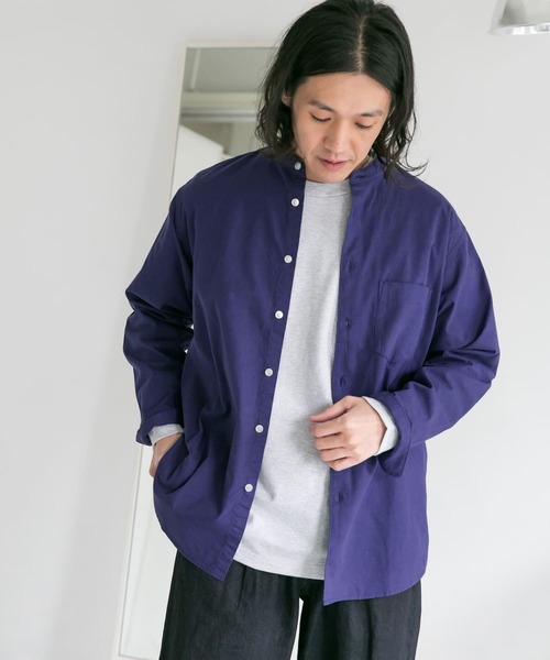 URBAN RESEARCH DOORS(アーバンリサーチドアーズ)の「ライトオックスバンドカラーシャツ(シャツ/ブラウス・メンズ・ホワイト系その他/ブルー系その他/パープル系その他/ロイヤルブルー・40/38)」の22枚目の写真