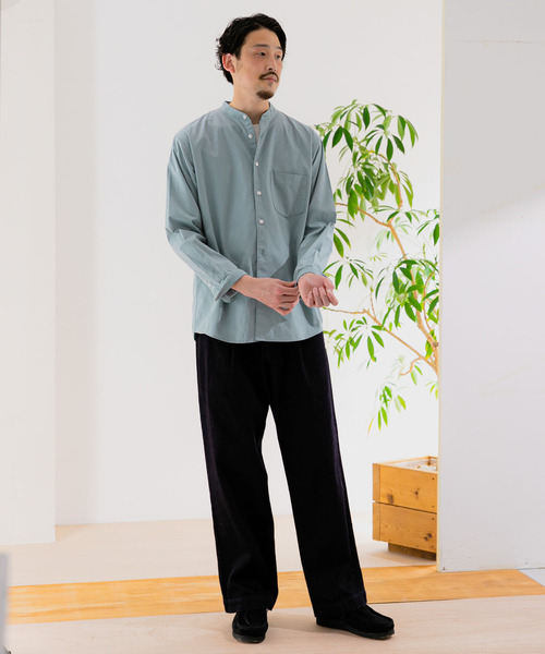 URBAN RESEARCH DOORS(アーバンリサーチドアーズ)の「ライトオックスバンドカラーシャツ(シャツ/ブラウス・メンズ・ホワイト系その他/ブルー系その他/パープル系その他/ロイヤルブルー・40/38)」の7枚目の写真