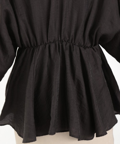 LOWRYS FARM（ローリーズファーム）の「２ＷＡＹソデフリルブラウスＬＳ　932278（シャツ/ブラウス・レディース・アイボリー/ブラック/グリーン・FREE）」の11枚目の写真