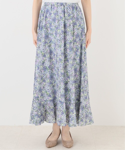 SLOBE IENA（スローブイエナ）の「LISA garden プリントフレアスカート◆（スカート・レディース・イエロー/ブルー系その他・38/36）」の3枚目の写真