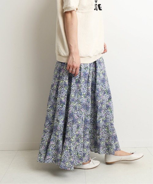SLOBE IENA（スローブイエナ）の「LISA garden プリントフレアスカート◆（スカート・レディース・イエロー/ブルー系その他・38/36）」の19枚目の写真