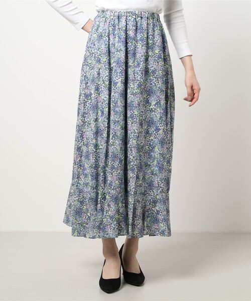 SLOBE IENA（スローブイエナ）の「LISA garden プリントフレアスカート◆（スカート・レディース・イエロー/ブルー系その他・38/36）」の20枚目の写真