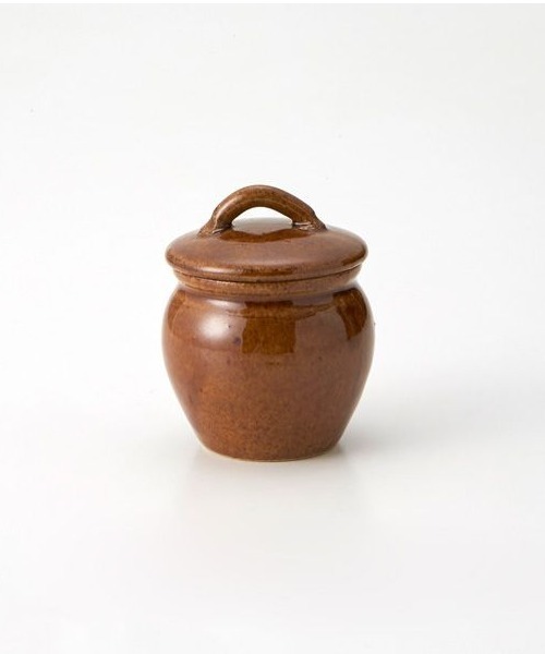 GEORGE'S（ジョージズ）の「益子焼の丸壷 小（キッチンツール・レディース・ホワイト/ブラウン/ブルー・FREE）」の3枚目の写真