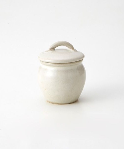 GEORGE'S（ジョージズ）の「益子焼の丸壷 小（キッチンツール・レディース・ホワイト/ブラウン/ブルー・FREE）」の2枚目の写真