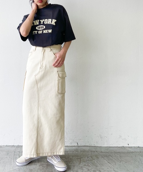 Auntie Rosa Holiday（アンティローザホリデー）の「ロゴプリントTシャツ（Tシャツ/カットソー・レディース・ネイビー/ナチュラル/チャコールグレー・FREE）」の11枚目の写真