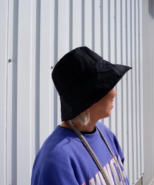 Odds（オッズ）の「ODDS/オッズ　BAKETSU SUN HAT　バケットハット（ハット・レディース・ブラック/グレー・FREE）」の4枚目の写真