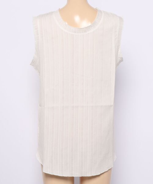 flower（フラワー）の「ミドルタンクトップ（タンクトップ・レディース・ベージュ/ホワイト・FREE）」の6枚目の写真