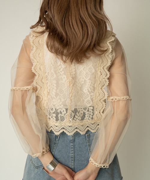 yuue' ( wear )（ユーイ）の「シースルーロングスリーブレース