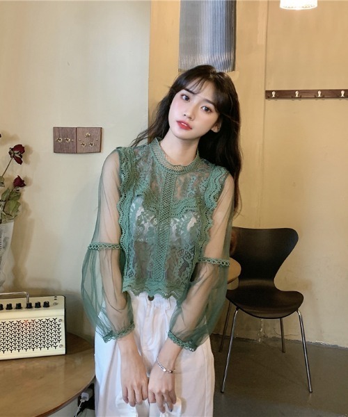 yuue' ( wear )（ユーイ）の「シースルーロングスリーブレース
