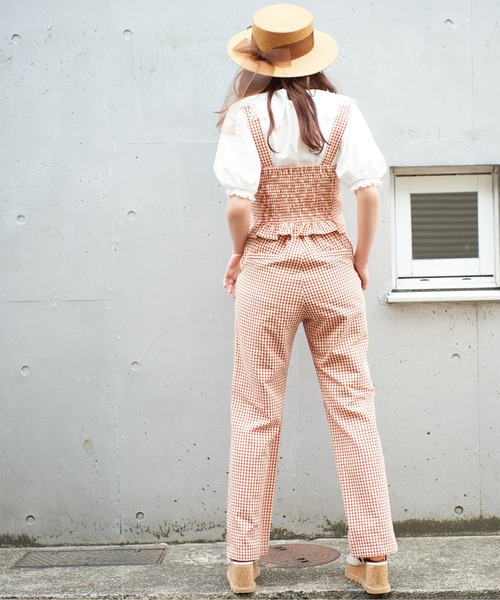 OLIVE des OLIVE(オリーブデオリーブ)の「オーガンリボンカンカン帽(ハット・レディース・ブラウン/オフホワイト・FREE)」の14枚目の写真