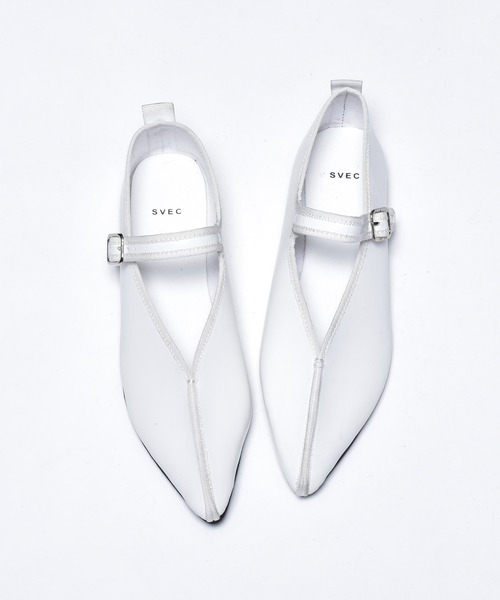 SVEC（シュベック）の「ポインテッドトゥ カンフーシューズ /（バレエシューズ・レディース・ホワイト/ブラック/ブラック系その他/ブラック系その他2・38/39/35/36/37）」の18枚目の写真