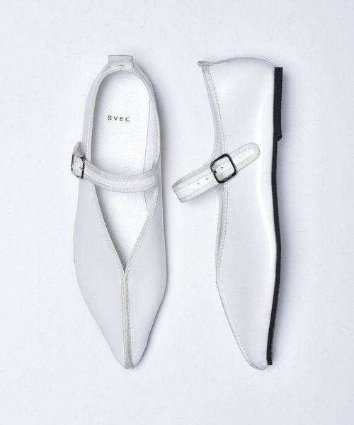 SVEC（シュベック）の「ポインテッドトゥ カンフーシューズ /（バレエシューズ・レディース・ホワイト/ブラック/ブラック系その他/ブラック系その他2・38/39/35/36/37）」の11枚目の写真