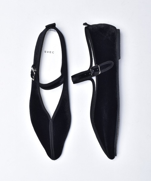 SVEC（シュベック）の「ポインテッドトゥ カンフーシューズ /（バレエシューズ・レディース・ホワイト/ブラック/ブラック系その他/ブラック系その他2・38/39/35/36/37）」の7枚目の写真