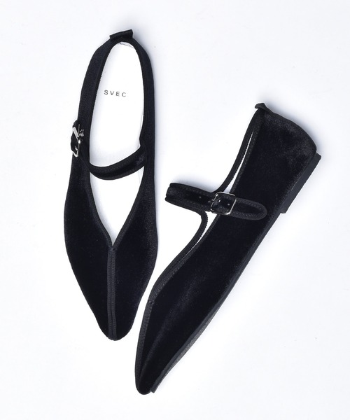 SVEC（シュベック）の「ポインテッドトゥ カンフーシューズ /（バレエシューズ・レディース・ホワイト/ブラック/ブラック系その他/ブラック系その他2・38/39/35/36/37）」の15枚目の写真