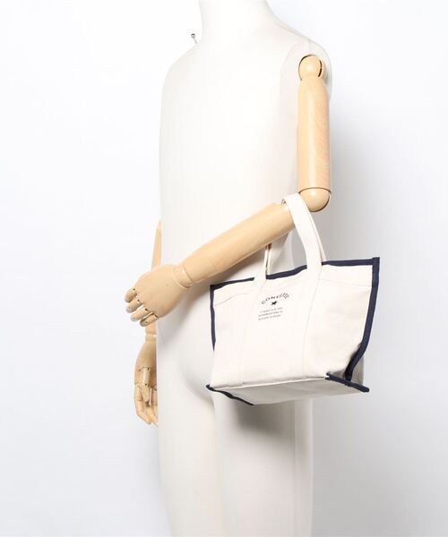 LIPSTAR（リップスター）の「≪CONVERSE／コンバース≫キャンバスパイピングトートバッグ（ハンドバッグ・レディース・カーキ/オフホワイト/ブラック・FREE）」の6枚目の写真