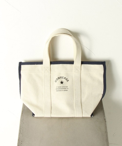 LIPSTAR（リップスター）の「≪CONVERSE／コンバース≫キャンバスパイピングトートバッグ（ハンドバッグ・レディース・カーキ/オフホワイト/ブラック・FREE）」の8枚目の写真