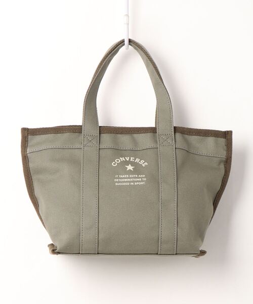 LIPSTAR（リップスター）の「≪CONVERSE／コンバース≫キャンバスパイピングトートバッグ（ハンドバッグ・レディース・カーキ/オフホワイト/ブラック・FREE）」の20枚目の写真