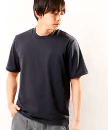 ROOT THREE（ルートスリー）の「ROOT THREE バックハイネック 襟リブ後ろ高 ストレッチ UVカット ポリエステル インナー Tシャツ（Tシャツ/カットソー・メンズ）」