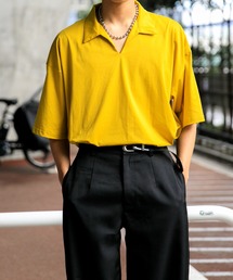 Adoon plain | 【Adoon plain】襟付きTシャツ(シャツ/ブラウス)