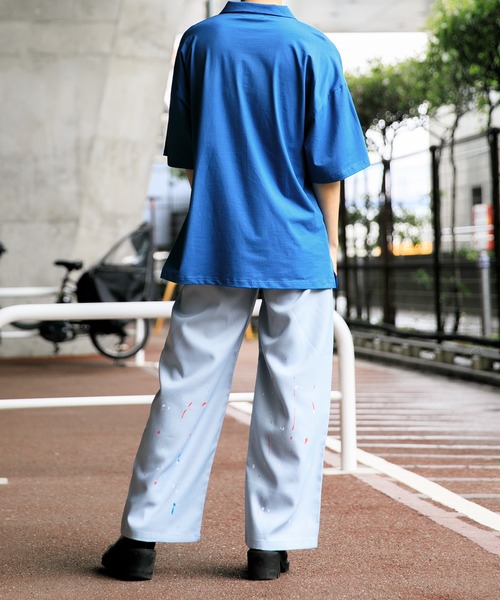 Adoon plain（アドーンプレーン）の「【Adoon plain】襟付きTシャツ（シャツ/ブラウス・メンズ・ブラック/サックスブルー/マスタード・MEDIUM/LARGE）」の13枚目の写真