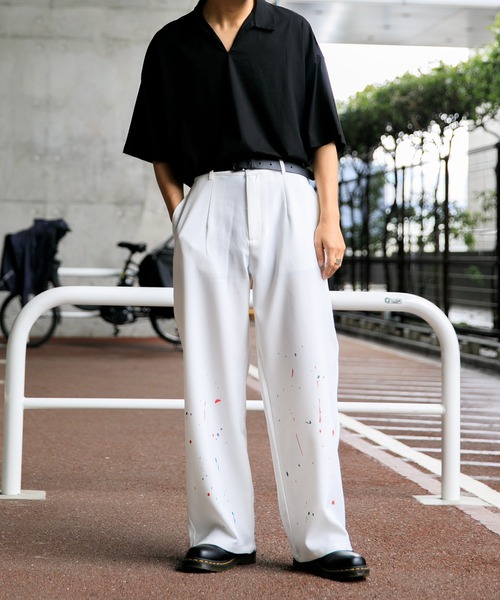 Adoon plain（アドーンプレーン）の「【Adoon plain】襟付きTシャツ（シャツ/ブラウス・メンズ・ブラック/サックスブルー/マスタード・MEDIUM/LARGE）」の4枚目の写真