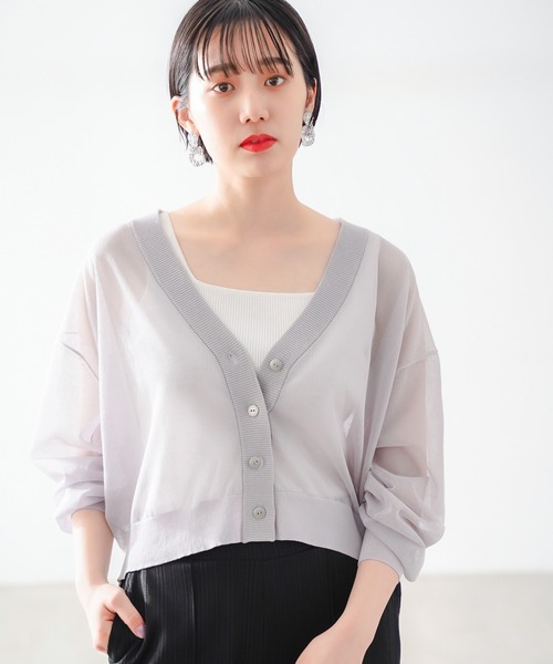 カーディガン ショートシアーボレロ レディース 楽天市場】JS FASHION シアーボレロ 全2色 花柄 白 ショート丈