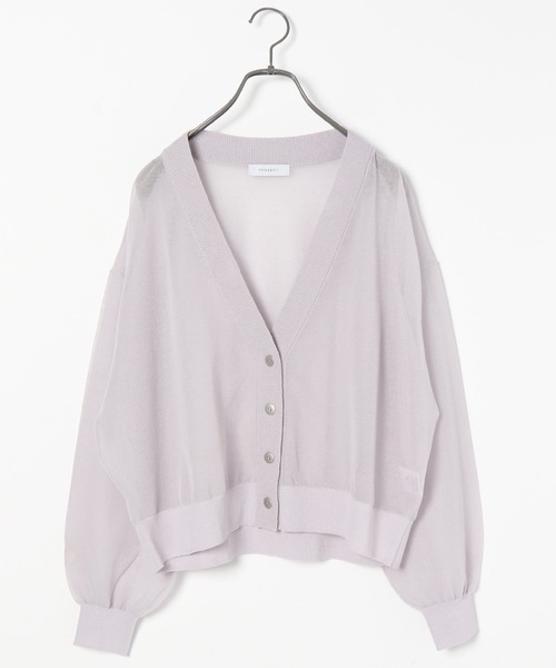 PAGEBOY（ページボーイ）の「シアーショートカーディガン（カーディガン/ボレロ・レディース・ブラック/オフホワイト/グレイッシュベージュ/グリーン系その他4・FREE）」の16枚目の写真