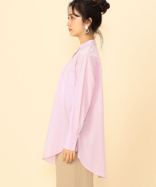 NOLLEY’S(ノーリーズ)の「ポプリンスリットシャツ ストライプスリットシャツ(シャツ/ブラウス・レディース・ホワイト/ブルー系その他3/ピンク系その他3・38)」の16枚目の写真