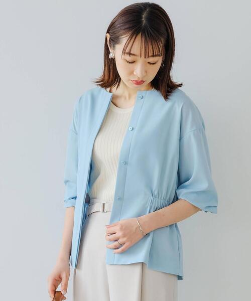 green label relaxing（グリーンレーベルリラクシング）の「CFC ワイド リブ ノースリーブ プルオーバー カットソー（Tシャツ/カットソー・レディース・ダークグレー/ナチュラル/ケリー・FREE）」の21枚目の写真