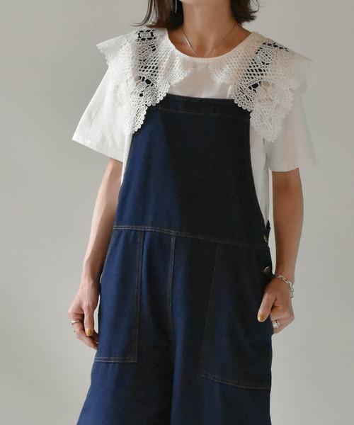 muure（ミュール）の「レース襟付き半袖カットソー（Tシャツ/カットソー・レディース・ブラック/アイボリー・FREE）」の10枚目の写真