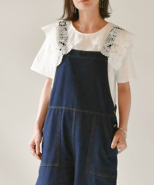muure（ミュール）の「レース襟付き半袖カットソー（Tシャツ/カットソー・レディース・ブラック/アイボリー・FREE）」の14枚目の写真