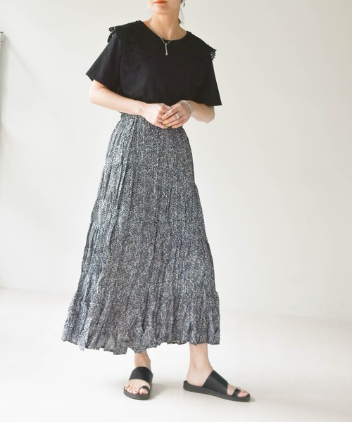 muure（ミュール）の「レース襟付き半袖カットソー（Tシャツ/カットソー・レディース・ブラック/アイボリー・FREE）」の18枚目の写真