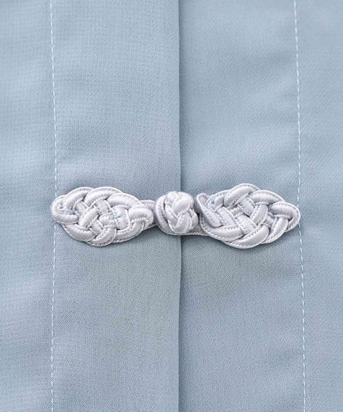 n'OrLABEL（ノアールレーベル）の「『シアーチャイナブラウス』（シャツ/ブラウス・レディース・パープル/ライトベージュ/ネイビー/グリーン/ベージュ/ダークネイビー/グレイッシュブルー・FREE）」の18枚目の写真