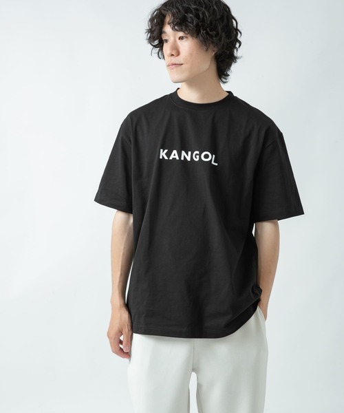 KANGOL（カンゴール）の「KANGOL　ロゴプリントTシャツ A（Tシャツ/カットソー・メンズ・ホワイト/ブラック/パープル・SMALL/MEDIUM/LARGE）」の7枚目の写真