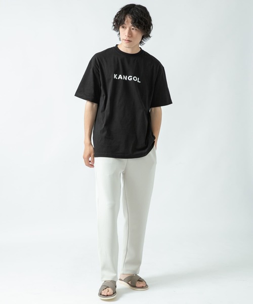 KANGOL（カンゴール）の「KANGOL　ロゴプリントTシャツ A（Tシャツ/カットソー・メンズ・ホワイト/ブラック/パープル・SMALL/MEDIUM/LARGE）」の9枚目の写真