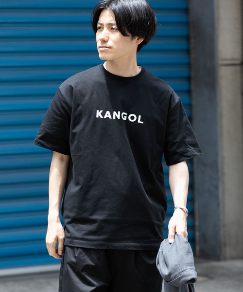 KANGOL（カンゴール）の「KANGOL　ロゴプリントTシャツ A（Tシャツ/カットソー・メンズ・ホワイト/ブラック/パープル・SMALL/MEDIUM/LARGE）」の11枚目の写真
