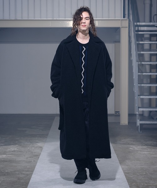 CASPER JOHN(キャスパージョン)の「Boa Gown Coat/ボアガウンコート(その他アウター・メンズ・ブラック/ナチュラル・SMALL/MEDIUM/LARGE)」の7枚目の写真