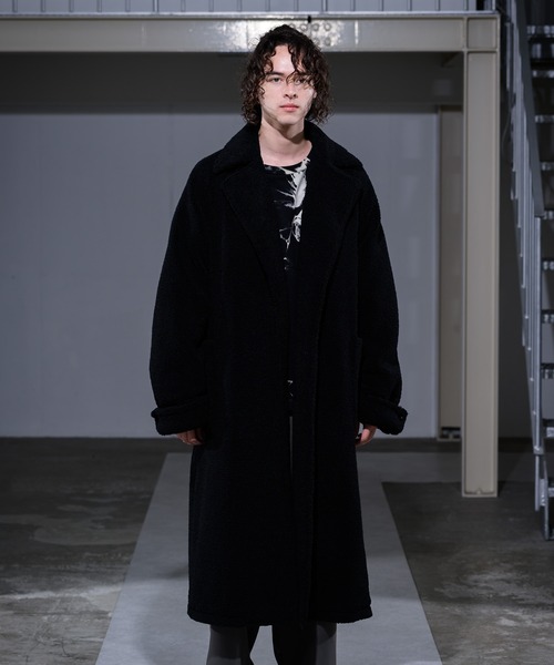 CASPER JOHN(キャスパージョン)の「Boa Gown Coat/ボアガウンコート(その他アウター・メンズ・ブラック/ナチュラル・SMALL/MEDIUM/LARGE)」の12枚目の写真