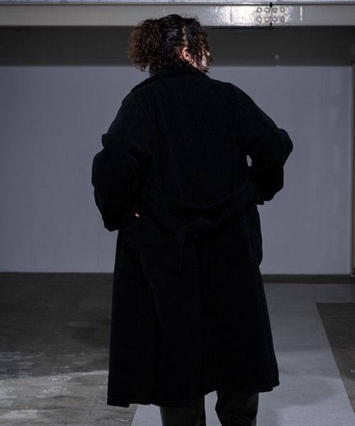 CASPER JOHN(キャスパージョン)の「Boa Gown Coat/ボアガウンコート(その他アウター・メンズ・ブラック/ナチュラル・SMALL/MEDIUM/LARGE)」の14枚目の写真