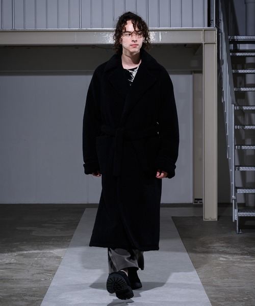 CASPER JOHN(キャスパージョン)の「Boa Gown Coat/ボアガウンコート(その他アウター・メンズ・ブラック/ナチュラル・SMALL/MEDIUM/LARGE)」の16枚目の写真