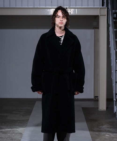CASPER JOHN(キャスパージョン)の「Boa Gown Coat/ボアガウンコート(その他アウター・メンズ・ブラック/ナチュラル・SMALL/MEDIUM/LARGE)」の17枚目の写真