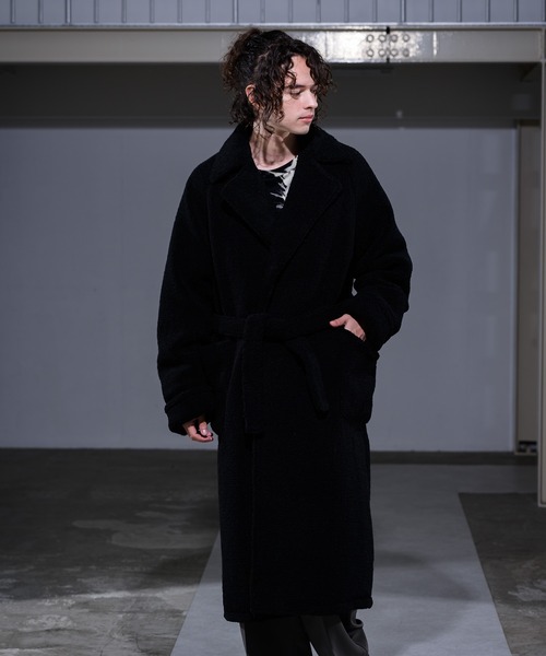 CASPER JOHN(キャスパージョン)の「Boa Gown Coat/ボアガウンコート(その他アウター・メンズ・ブラック/ナチュラル・SMALL/MEDIUM/LARGE)」の19枚目の写真