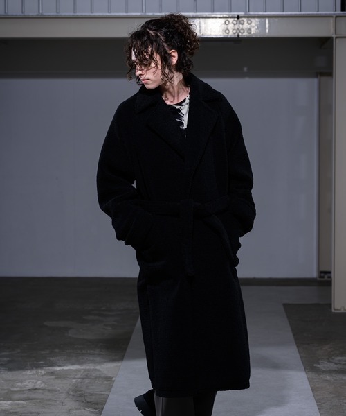 CASPER JOHN(キャスパージョン)の「Boa Gown Coat/ボアガウンコート(その他アウター・メンズ・ブラック/ナチュラル・SMALL/MEDIUM/LARGE)」の20枚目の写真