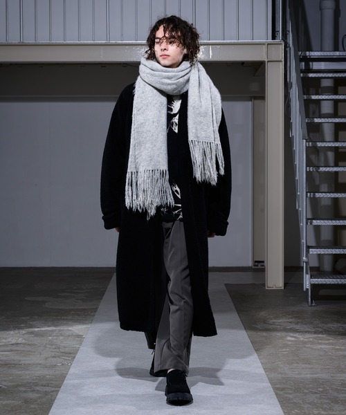 CASPER JOHN(キャスパージョン)の「Boa Gown Coat/ボアガウンコート(その他アウター・メンズ・ブラック/ナチュラル・SMALL/MEDIUM/LARGE)」の6枚目の写真