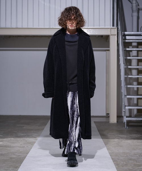 CASPER JOHN(キャスパージョン)の「Boa Gown Coat/ボアガウンコート(その他アウター・メンズ・ブラック/ナチュラル・SMALL/MEDIUM/LARGE)」の9枚目の写真