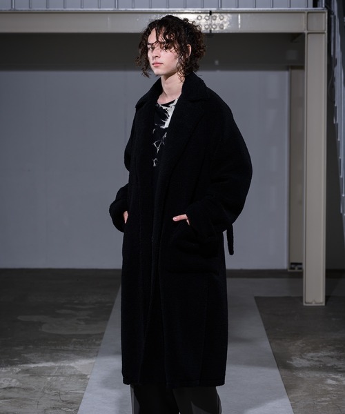 CASPER JOHN(キャスパージョン)の「Boa Gown Coat/ボアガウンコート(その他アウター・メンズ・ブラック/ナチュラル・SMALL/MEDIUM/LARGE)」の18枚目の写真
