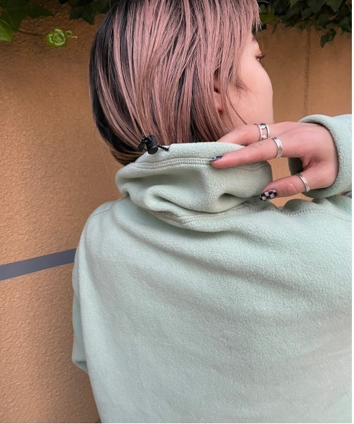 MANASTASH(マナスタッシュ)の「MANASTASH/マナスタッシュ W's FLEECE DRESS ウィメンズ フリースドレス ワンピース(ワンピース・レディース・ブラック/ミント/ピンク/ナチュラル・MEDIUM)」の13枚目の写真