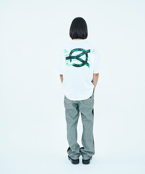 OY（オーワイ）の「『OY/オーワイ』BOSS LOGO T/メッセージロゴプリント半袖Tシャツ（Tシャツ/カットソー・メンズ・ホワイト/ブラック・FREE）」の3枚目の写真
