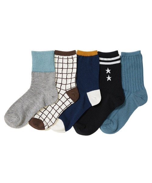 devirock(デビロック)の「ソックス5足セット(ソックス/靴下・キッズ・その他1/その他2/その他3/その他4/その他5/その他6・S/M/L)」の6枚目の写真