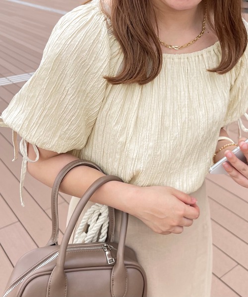apres jour clair(アプレジュールクレア)の「【apres jour clair】楊柳スクエアネックリボンブラウス【ZOZOTOWN限定アイテム】(シャツ/ブラウス・レディース・アイボリー/オフホワイト・フリー/X-LARGE)」の15枚目の写真